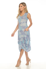 Valerie Dress - Blue Whirl