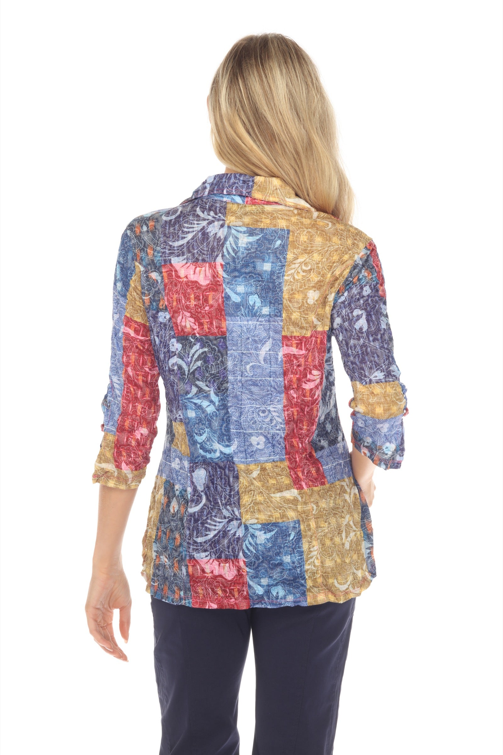 Sabrina Shirt - Floral Mosaic