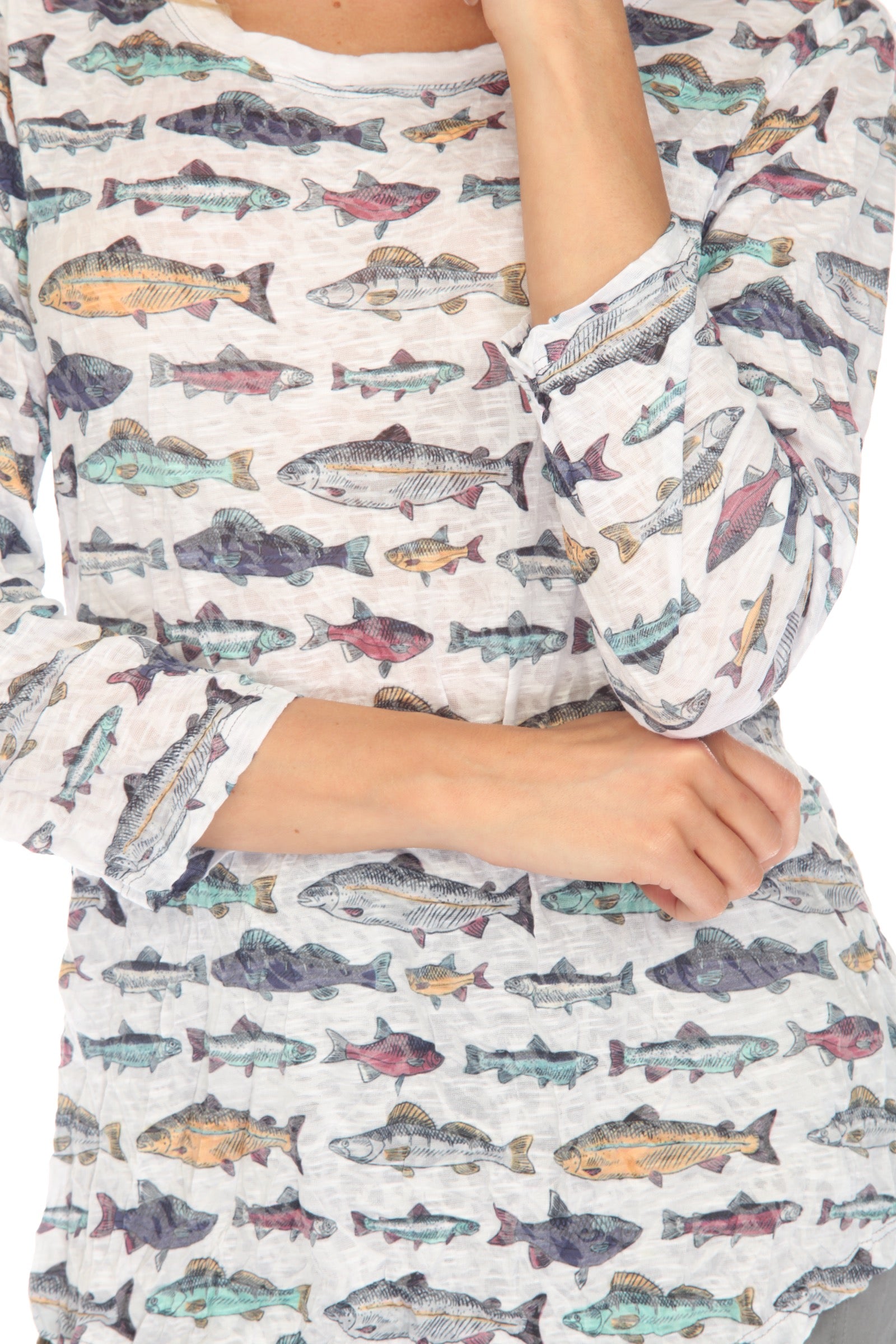 Round-Neck Top - Catch Fish