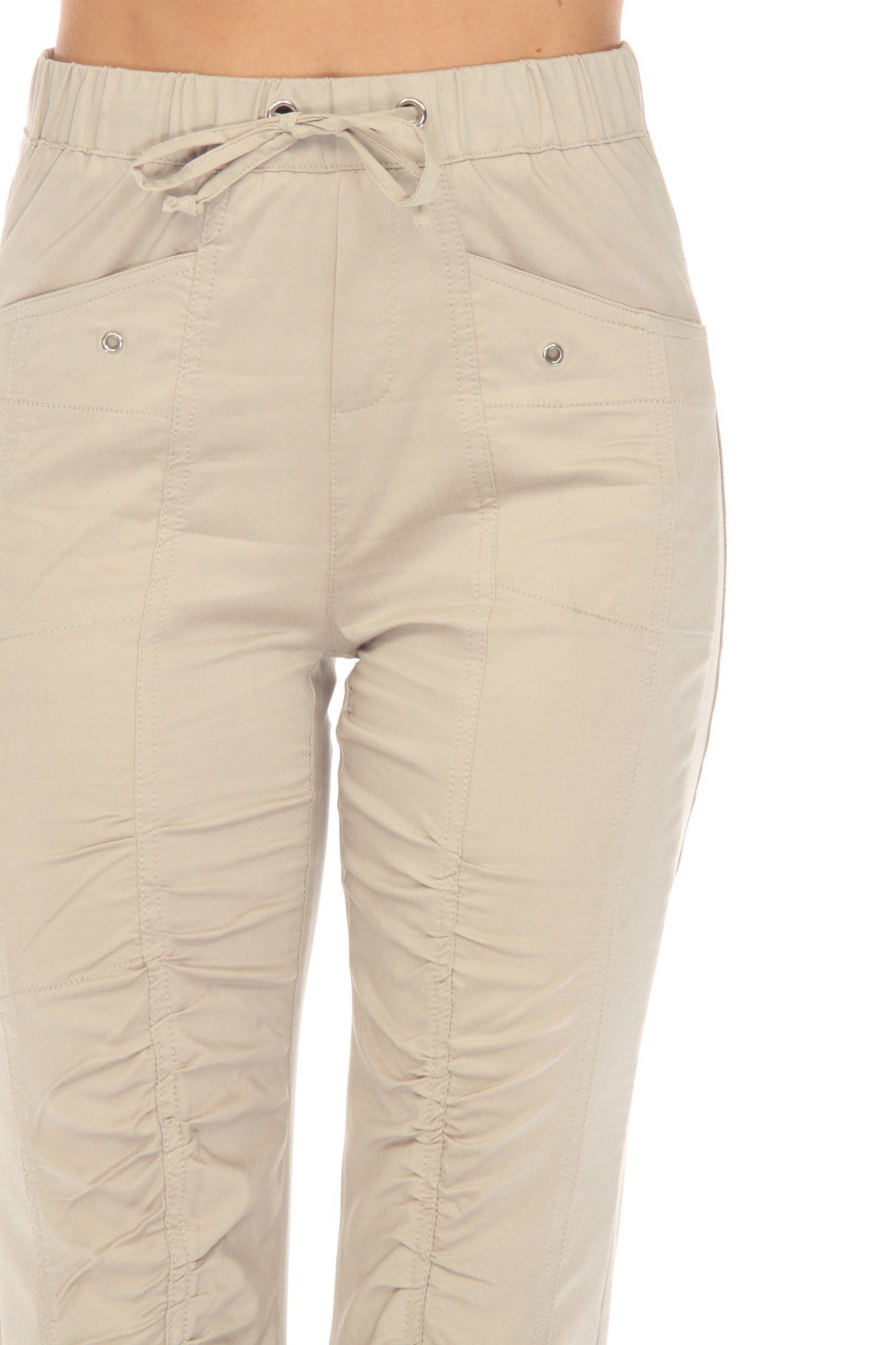 Ruched Scallop Cargo Pant - CARINE