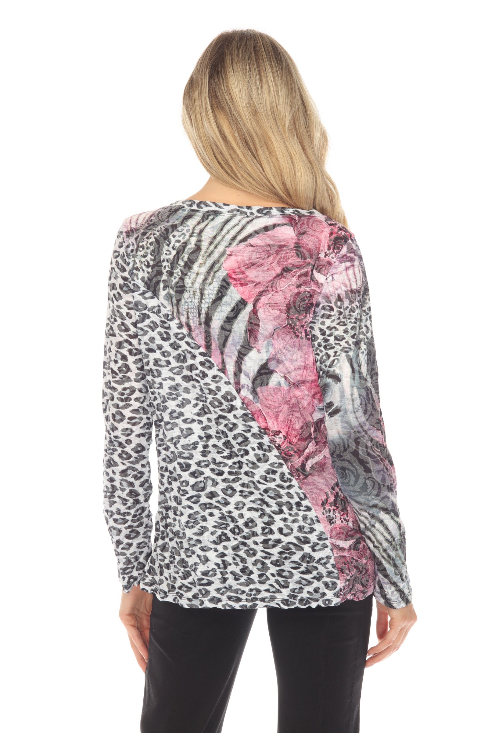 Joelle Top - Leopard Flower