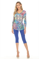 V-Neck Top - Tribal Prism