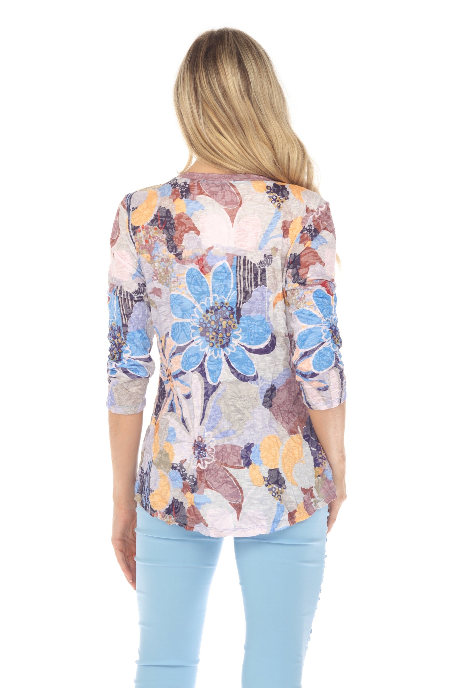 V-Neck Top - Spring Medley