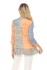 Madeline Top - Tangerine Stripes