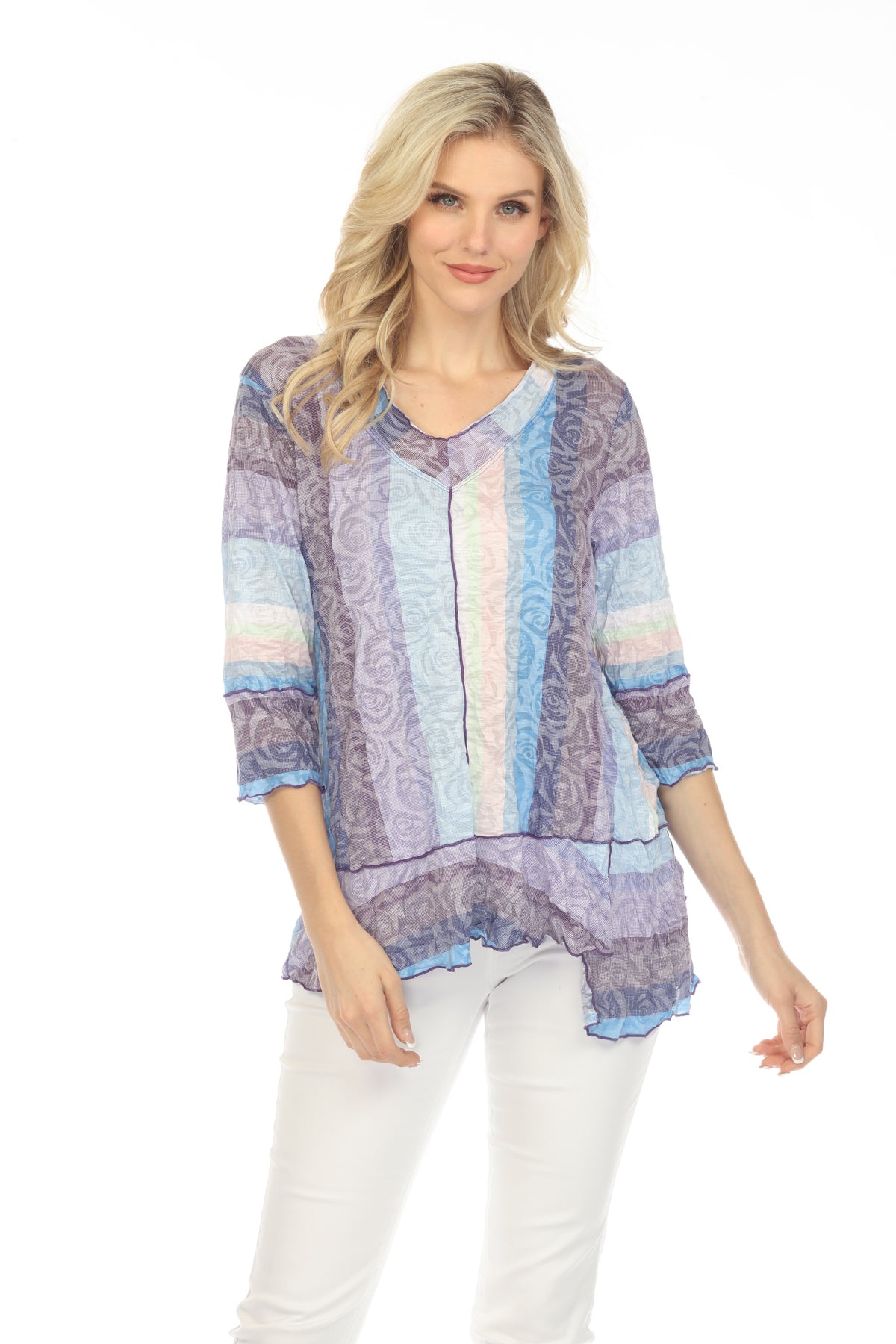 Madeline Top - Lilac Stripes - CARINE