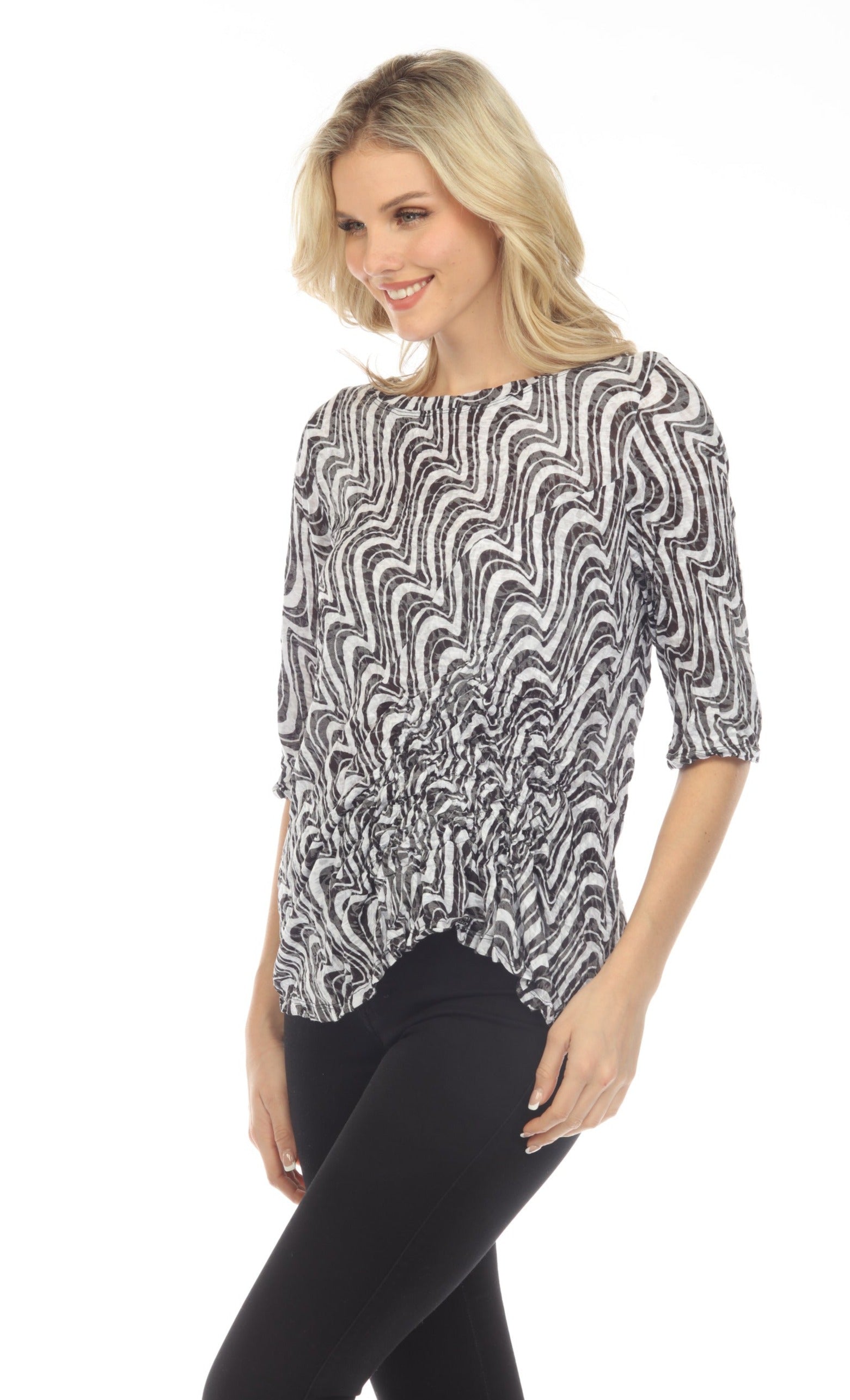 Jolene Top - Ebon Waves - CARINE