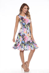 Veronica Dress - Floral Splash