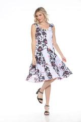 Paige Dress - Noir Bloom