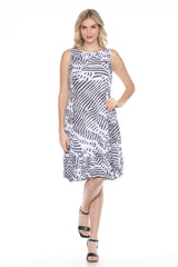 Veronica Dress - Zebra Mix