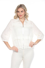 Sheer Panel Zip Front Jacket