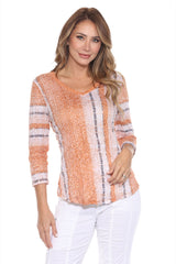 V-Neck Top - Terra Weave