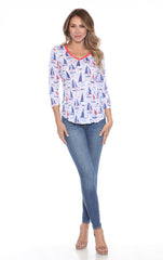 V-Neck Top - Liberty Sails