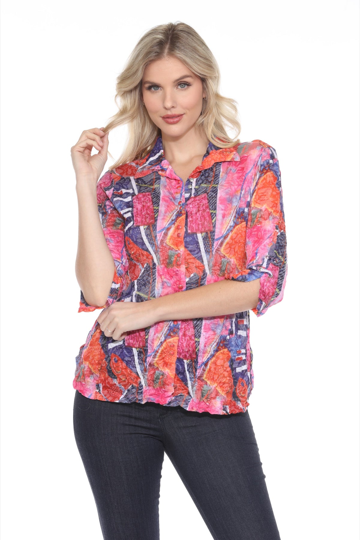 Sabrina Shirt - Blush and Bold