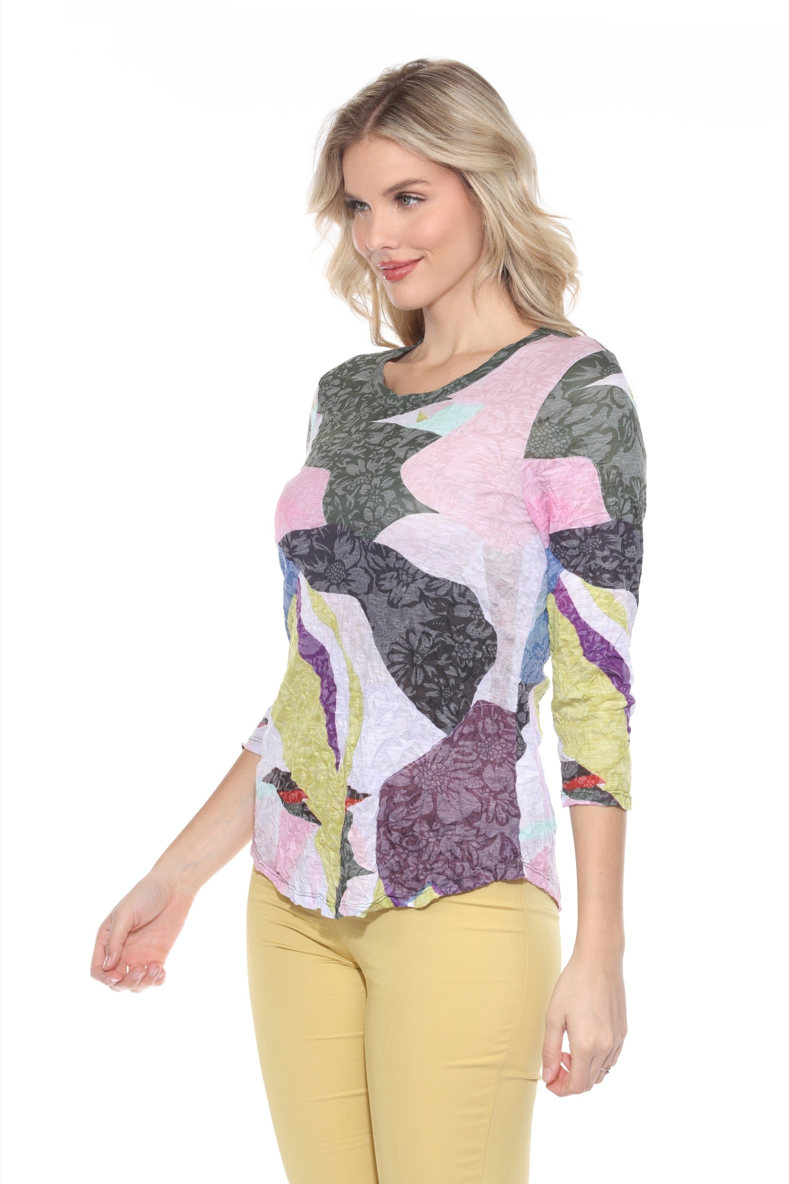 Round-Neck Top - Serene Palette