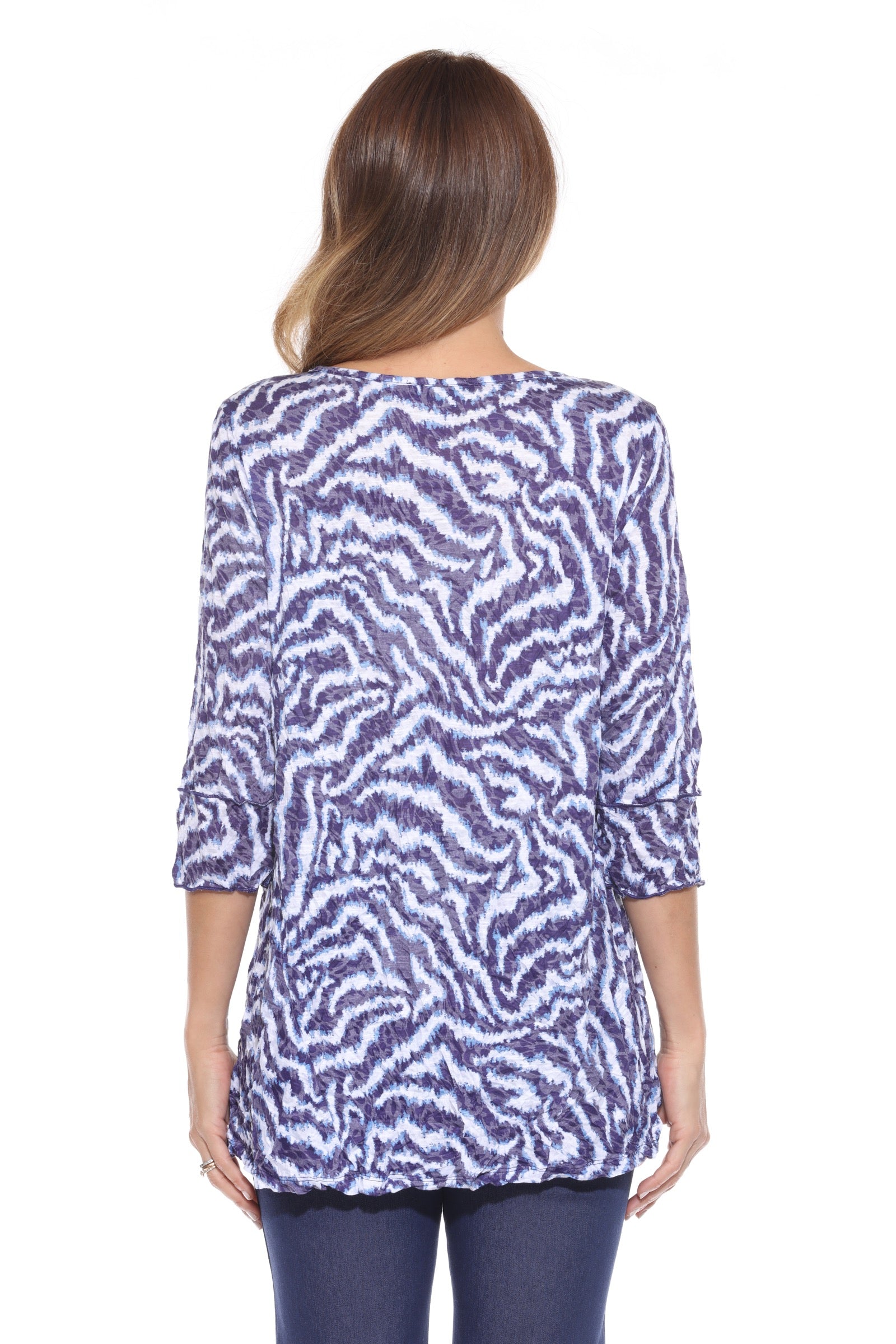 Two-Pocket Tunic - Indigo Static