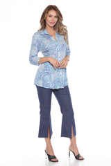 Selena Shirt - Hazy Whirls