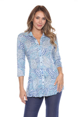 Selena Shirt - Hazy Whirls