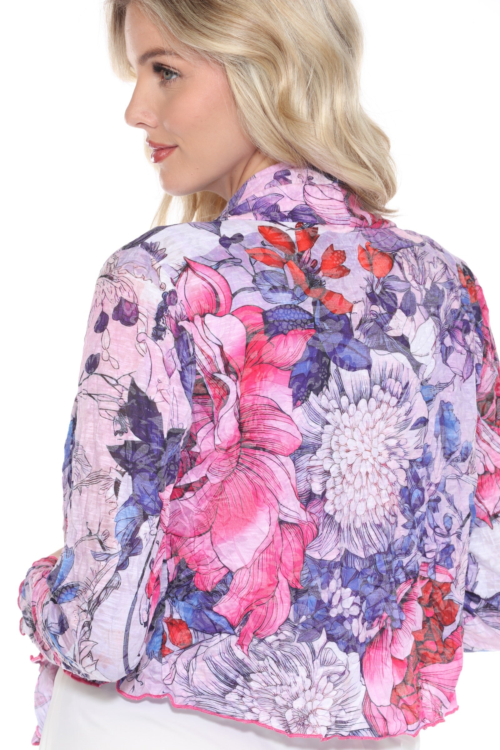 Claire Cardigan - Floral Serenade