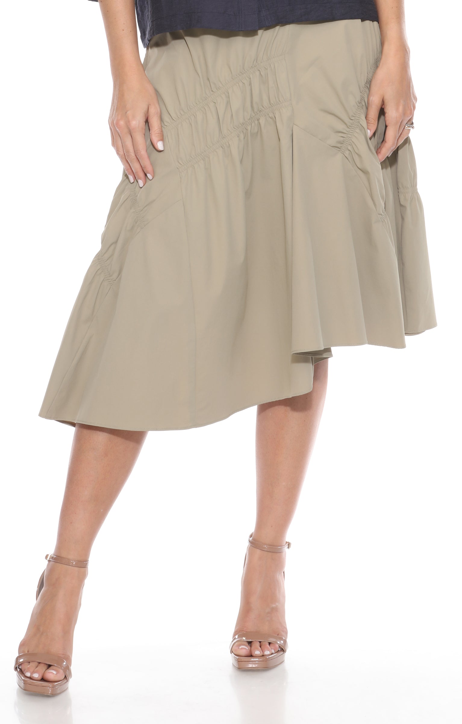 Asymmetric Flounce Skirt