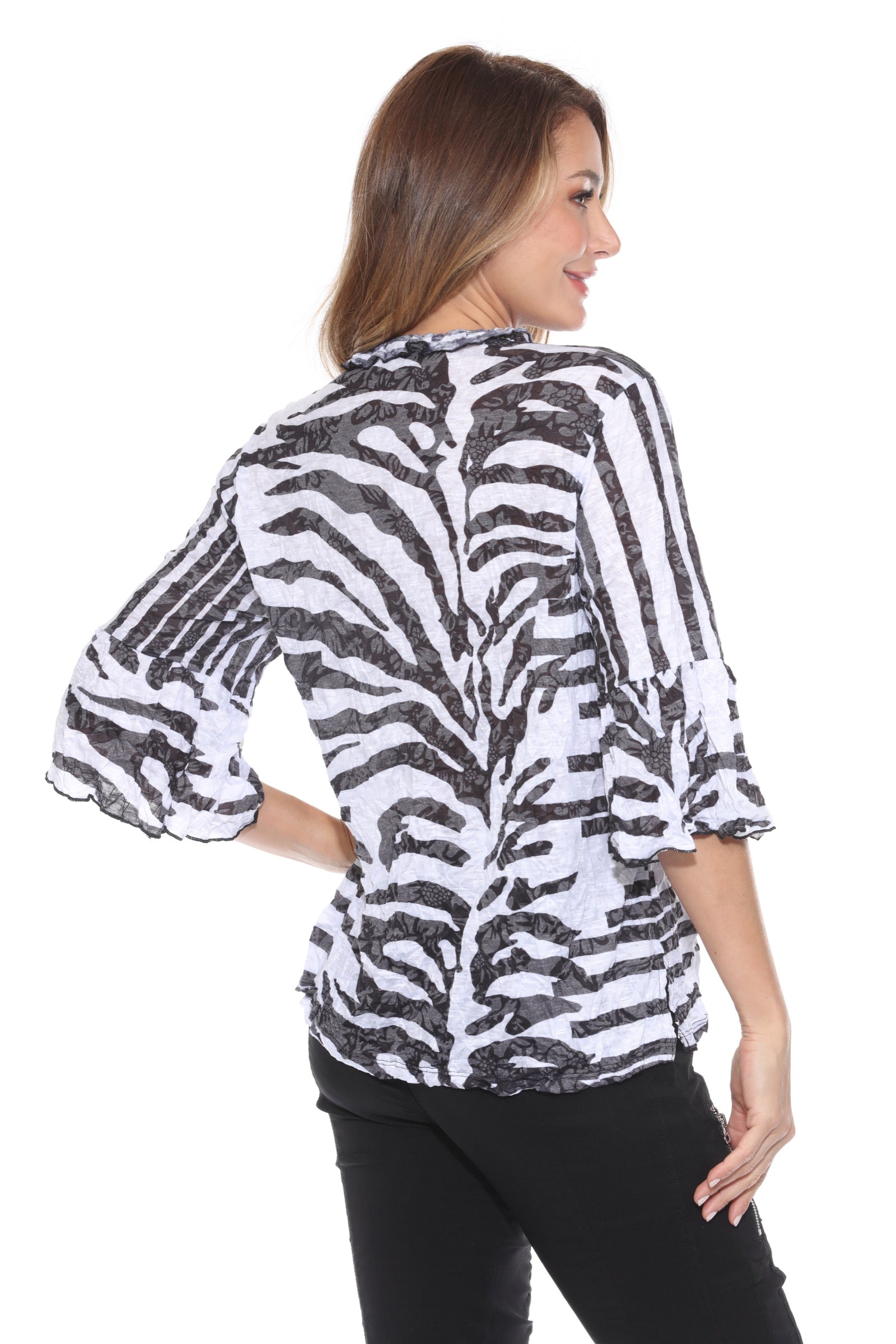 Cora Top - Zebra Zen