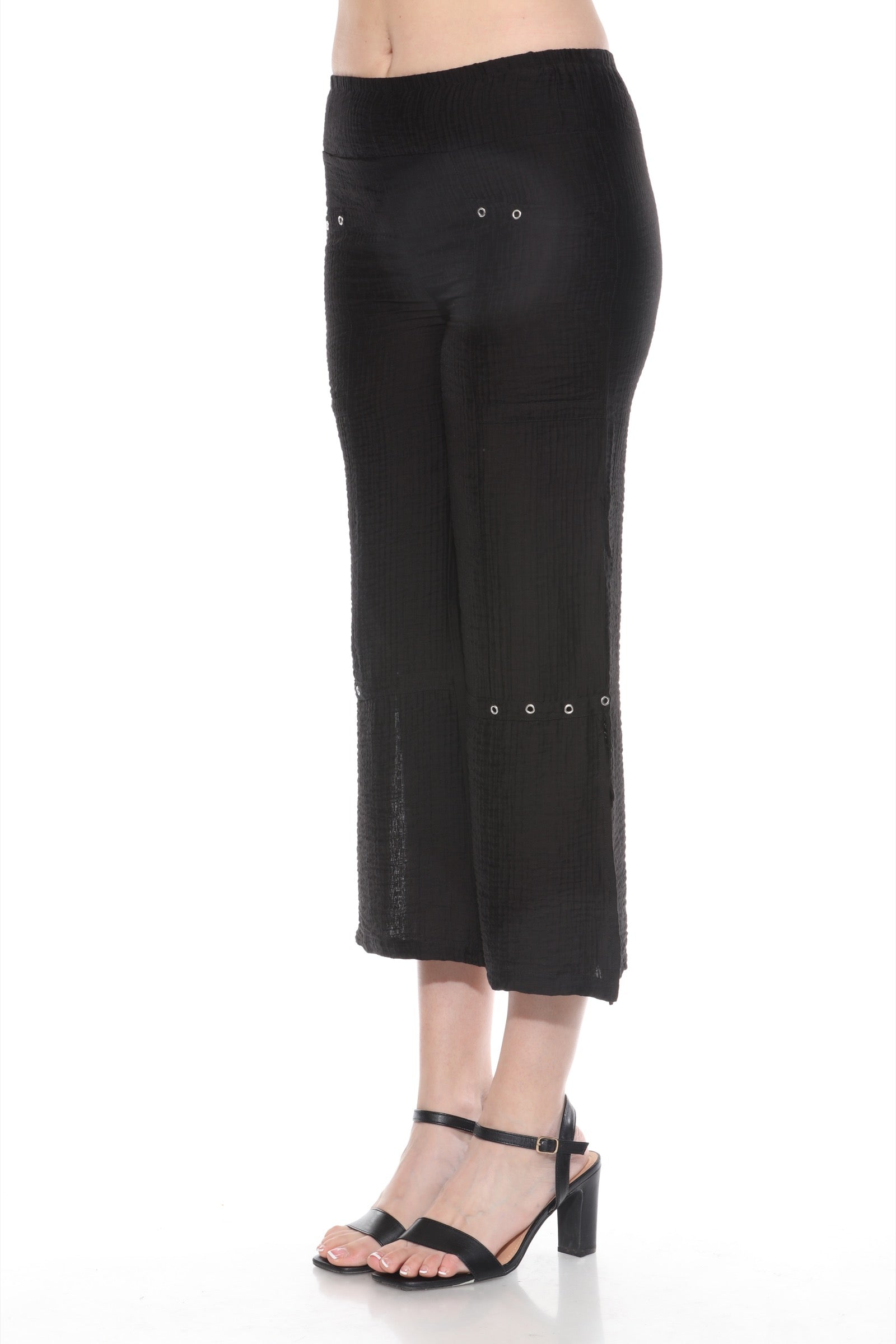 Split Hem Pant w/ Rivets