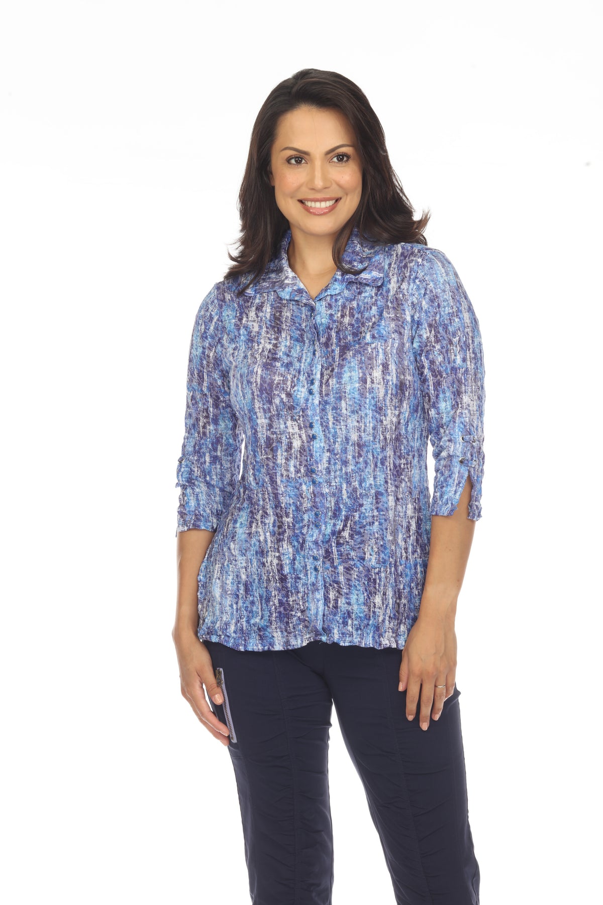 Sabrina Shirt - Blue Ice - CARINE