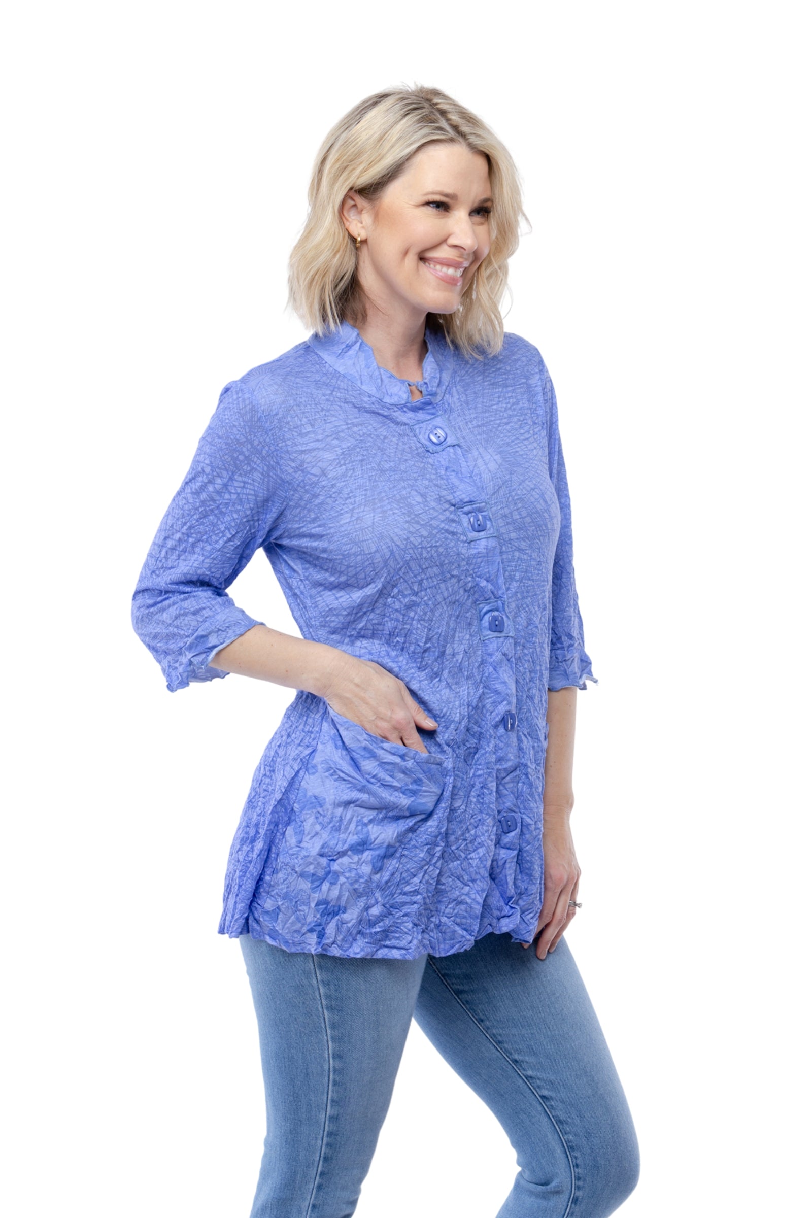 Sylvia Shirt - Blue - CARINE